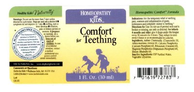 Label (Comfort For Teething Label)
